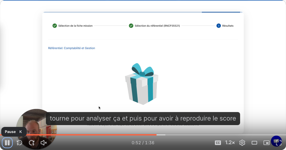 Détail des compétences couvertes et manquantes